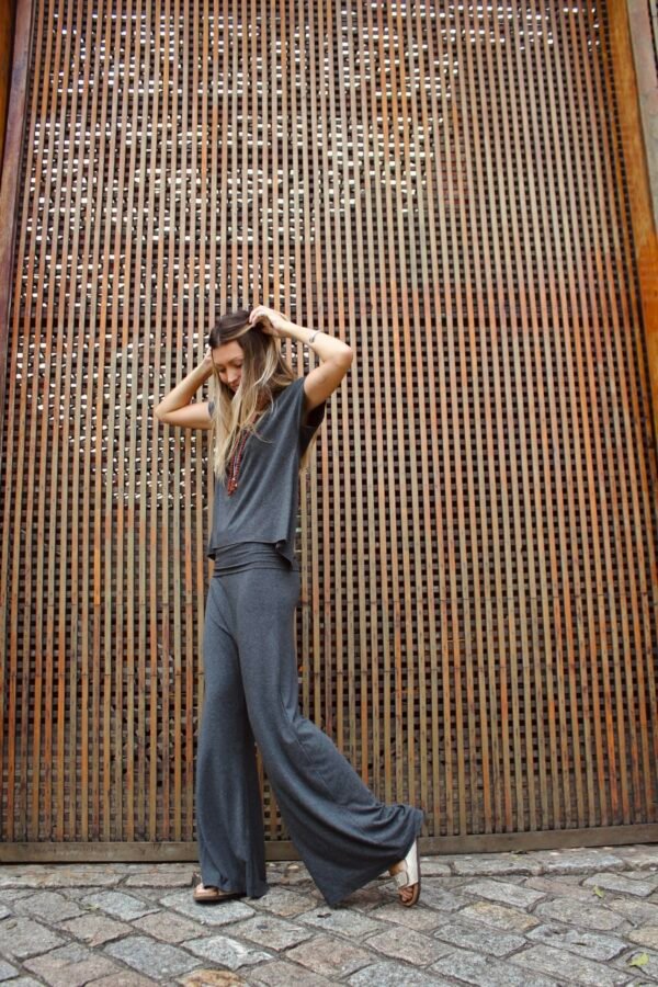 CALÇA FLARE SARUEL MESCLA ESCURO - Image 5