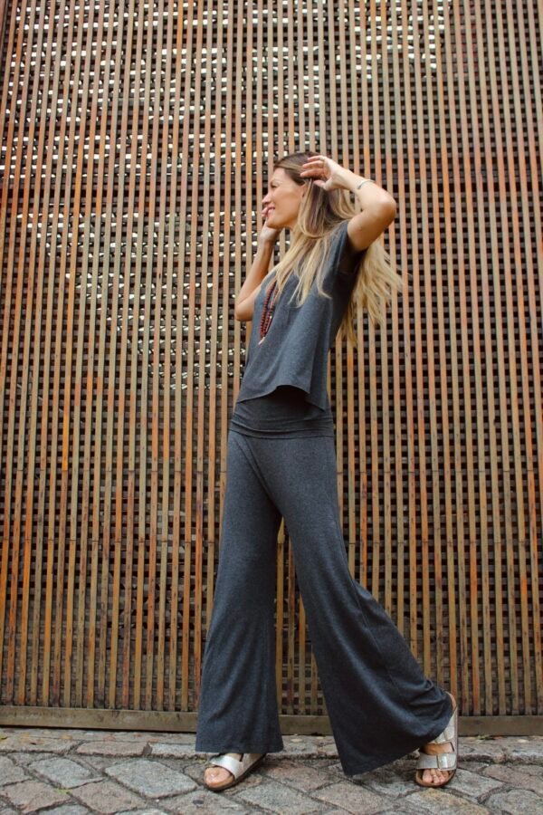CALÇA FLARE SARUEL MESCLA ESCURO - Image 4