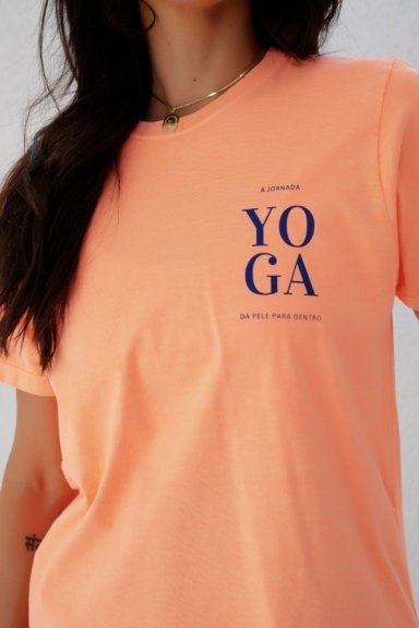 CAMISETA YOGA ESTONADA SALMÃO