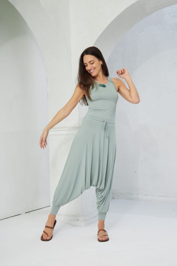 CALÇA LINO INDIANA MENTA