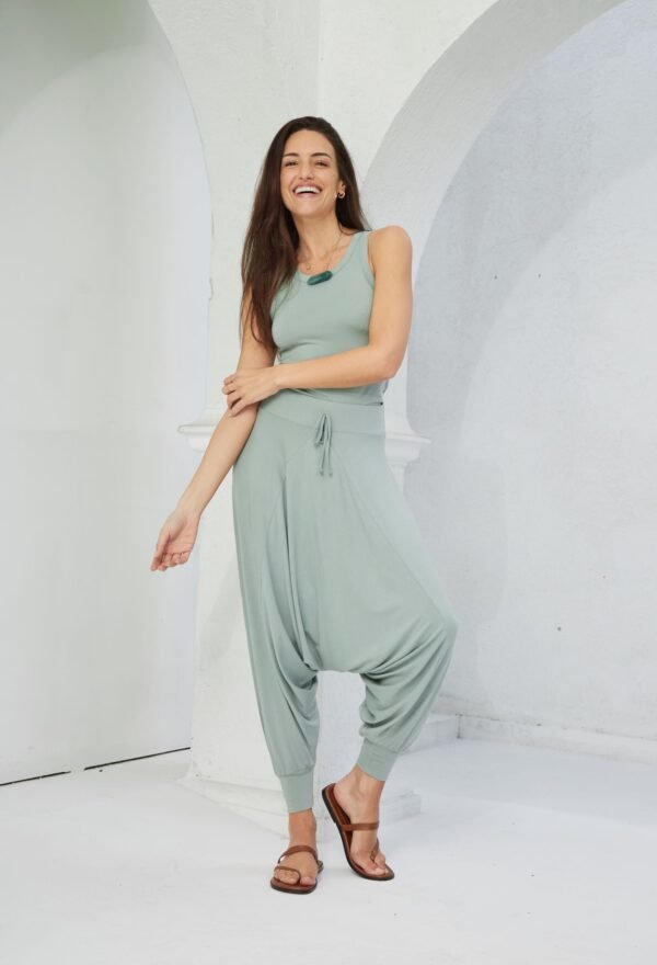 CALÇA LINO INDIANA MENTA - Image 7