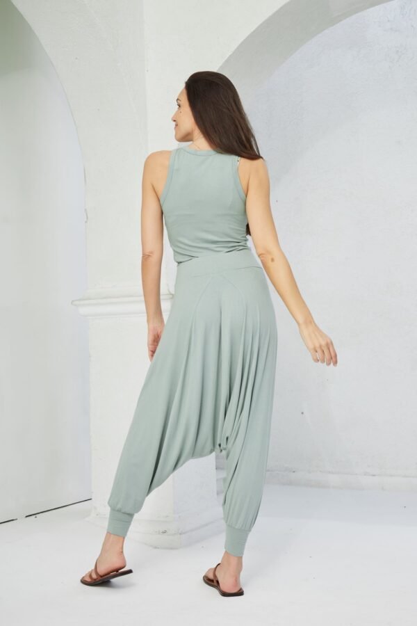 CALÇA LINO INDIANA MENTA - Image 3