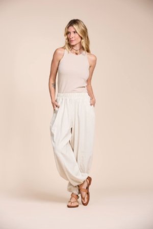 CALÇA BALLOON LINEN